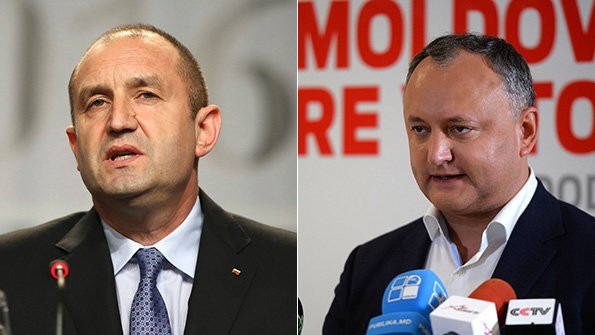 New presidents Bulgaria and Moldova