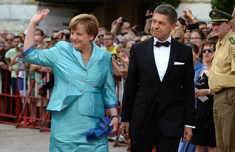 Германската канцеларка Ангела Меркел и нејзиниот сопруг Јоаким Сауер