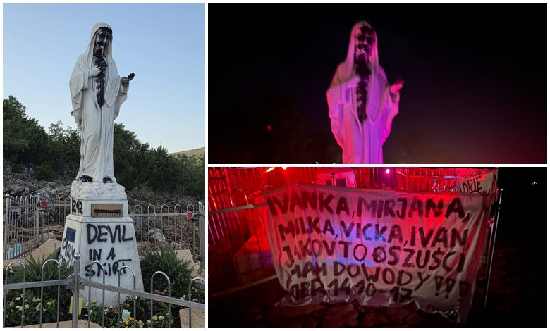 (Фото) Вандалски напад: Осквернавено едно од најпознатите католички светилишта