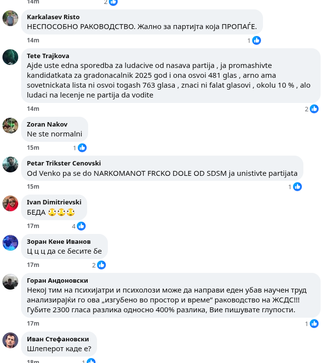 Бунт во СДСМ по катастрофата во Брвеница и трагикомичната анализа на Филипче: „Губите со 2.300 гласа разлика, а се однесувате како да сте победиле“